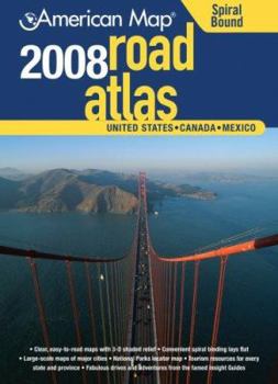 Spiral-bound United States, Canada & Mexico Road Atlas [Large Print] Book