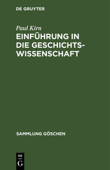 Hardcover Einführung in die Geschichtswissenschaft [German] Book