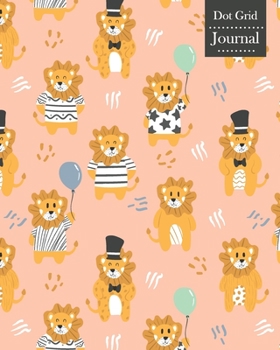 Dot Grid Journal: Notebook Planner with Cute Lions Themed Cover Design