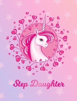 Step Daughter: Unicorn Large Blank Primary Sketchbook Paper | Pink Purple Magical Horse Personalized Letter S Initial Custom First Name Cover | ... | Art Sketch Book| Create & Learn to Draw