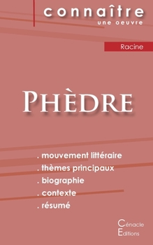 Paperback Fiche de lecture Phèdre de Jean Racine (Analyse littéraire de référence et résumé complet) [French] Book