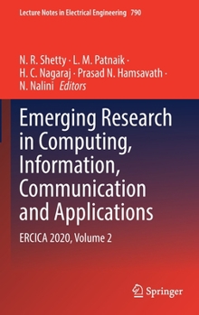 Hardcover Emerging Research in Computing, Information, Communication and Applications: Ercica 2020, Volume 2 Book