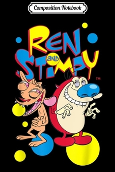 Paperback Composition Notebook: Ren and Stimpy Dots Journal/Notebook Blank Lined Ruled 6x9 100 Pages Book