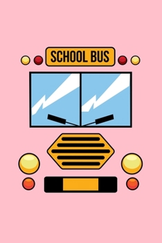 Paperback School Bus: Dot Grid Journal - School Bus Costume Cool Easy Vehicle Halloween Gift - Pink Dotted Diary, Planner, Gratitude, Writin Book