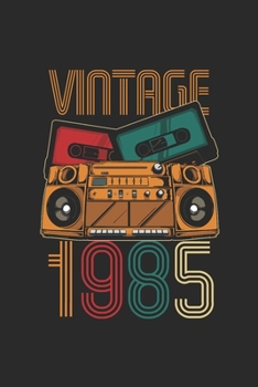 Vintage 1985: Graph Ruled Notebook – Journal for Birthday Gift Idea