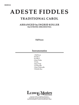 Paperback Adeste Fiddles: Conductor Score (Ludwig Masters) Book