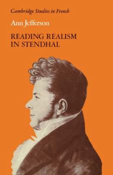 Reading Realism in Stendhal - Book  of the Cambridge Studies in French