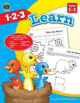 Paperback 1-2-3 Learn Ages 2-3 Book