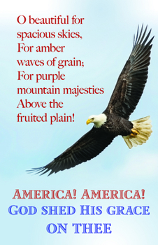 Paperback Patriotic Bulletin: America (Package of 100): America, the Beautiful (Hymn Lyric Portion) Book