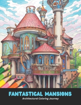 Fantastical Mansions: Architectural Coloring Journey, 50 pages, 8.5 x 11 inches