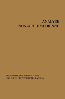 Paperback Analyse Non-Archimedienne [French] Book