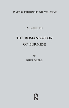 Paperback A Guide to the Romanization of Burmese Book
