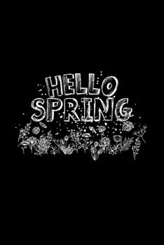 Paperback Hello spring: 6x9 SPRING - blank with numbers paper - notebook - notes Book