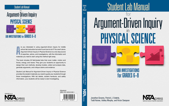 Paperback Student Lab Manual for Argument-Driven Inquiry in Physical Science: Lab Investigations for Grades 6-8 Book