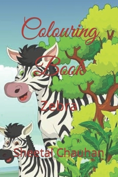 Paperback Colouring Book: Zebra Book