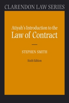 Paperback Atiyah's Introduction to the Law of Contract 6/e Book