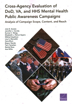 Paperback Cross-Agency Evaluation of DoD, VA, and HHS Mental Health Public Awareness Campaign: Analysis of Campaign Scope, Content, and Reach Book