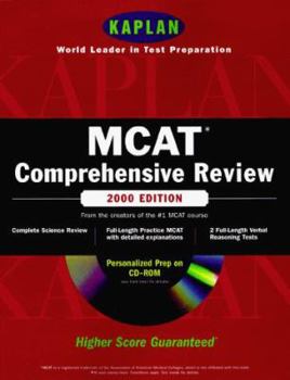 Paperback Kaplan MCAT Comprehensive Review 2000 with CD-ROM Book