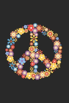 Hippie Peace Love Notebook: Graph Paper Journal 6x9 - 120 Pages