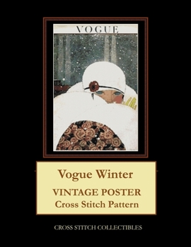 Vogue Winter: Vintage Poster Cross Stitch Pattern