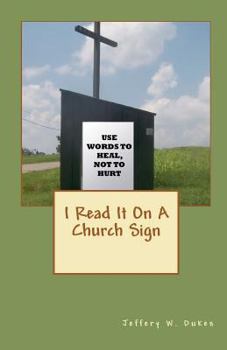 Paperback I Read it on a Church Sign Book