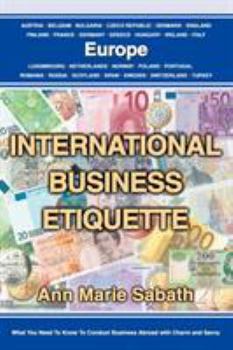 Paperback International Business Etiquette: Europe Book