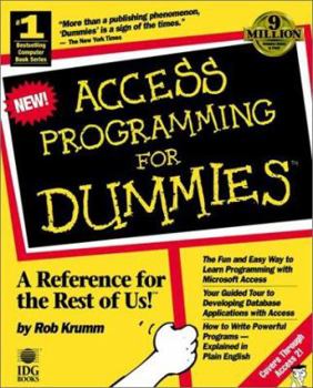 Paperback Access Programming for Dummies? Book