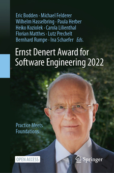 Hardcover Ernst Denert Award for Software Engineering 2022: Practice Meets Foundations Book