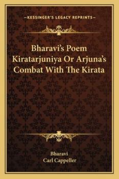 Paperback Bharavi's Poem Kiratarjuniya Or Arjuna's Combat With The Kirata Book