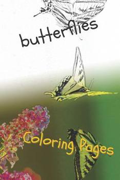 Paperback Butterfly Coloring Pages: Perfect Stress Relief! Book