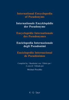 Hardcover International Encyclopedia of Pseudonyms: Part II: Pseudonyms: Band 13: J. T. Marinval Book