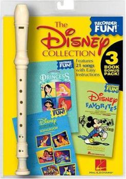 Paperback The Disney Collection: Recorder Fun! 3-Book Bonus Pack Book