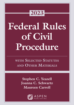 Paperback Federal Rules of Civil Procedure: With Selected Statutes and Other Materials, 2023 Supplement Book