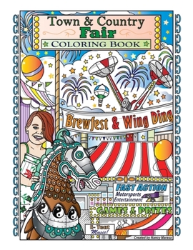 Paperback Town & Country Fair Coloring Book