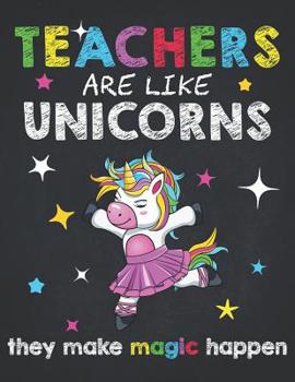 Paperback Teacher Life: Teacher Ballet Dance Unicorn T Funny School Professor Composition Notebook College Students Wide Ruled Line Paper 8.5x Book