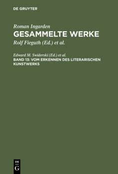 Hardcover Vom Erkennen des literarischen Kunstwerks (German Edition) Book