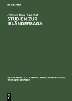 Hardcover Studien Zur Isländersaga: Festschrift Für Rolf Heller [German] Book