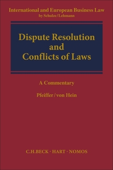 Hardcover Dispute Resolution and Conflict of Laws Book