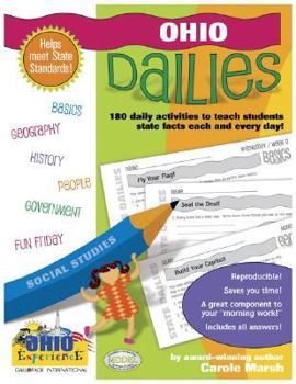 Spiral-bound Ohio Dailies: 180 Daily Activities for Kids Book