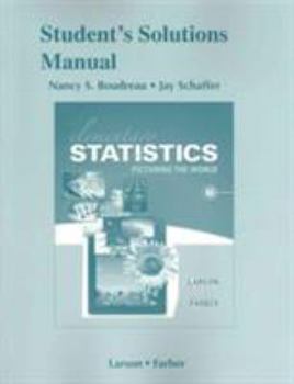 Paperback Student's Solutions Manual for Elementary Statistics: Picturing the World Book