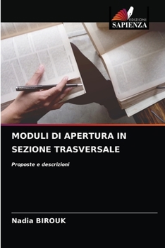 Paperback Moduli Di Apertura in Sezione Trasversale [Italian] Book