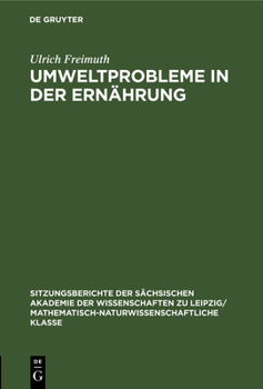 Hardcover Umweltprobleme in Der Ernährung [German] Book