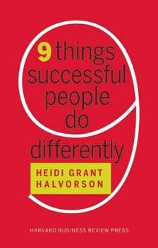 Hardcover Nine Things Successful People Do Differently Book