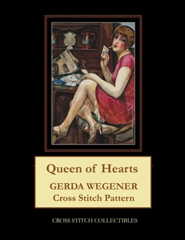 Paperback Queen of Hearts: Gerda Wegener Cross Stitch Pattern Book