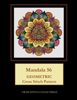Paperback Mandala 56: Geometric Cross Stitch Pattern [Large Print] Book