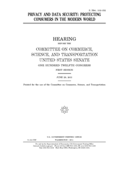 Paperback Privacy and data security: protecting consumers in the modern world Book