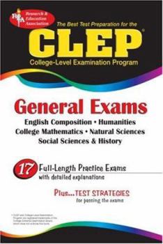 Paperback CLEP General Exam (REA) - The Best Test Prep for the CLEP General Exam (CLEP Test Preparation) Book