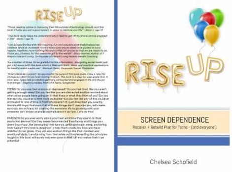Paperback Rise Up: Screen Dependence Recover+ Rebuild Plan for Teens (and everyone!) Book