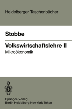 Paperback Volkswirtschaftslehre II: Mikroökonomik [German] Book