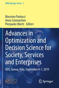 Paperback Advances in Optimization and Decision Science for Society, Services and Enterprises: Ods, Genoa, Italy, September 4-7, 2019 Book